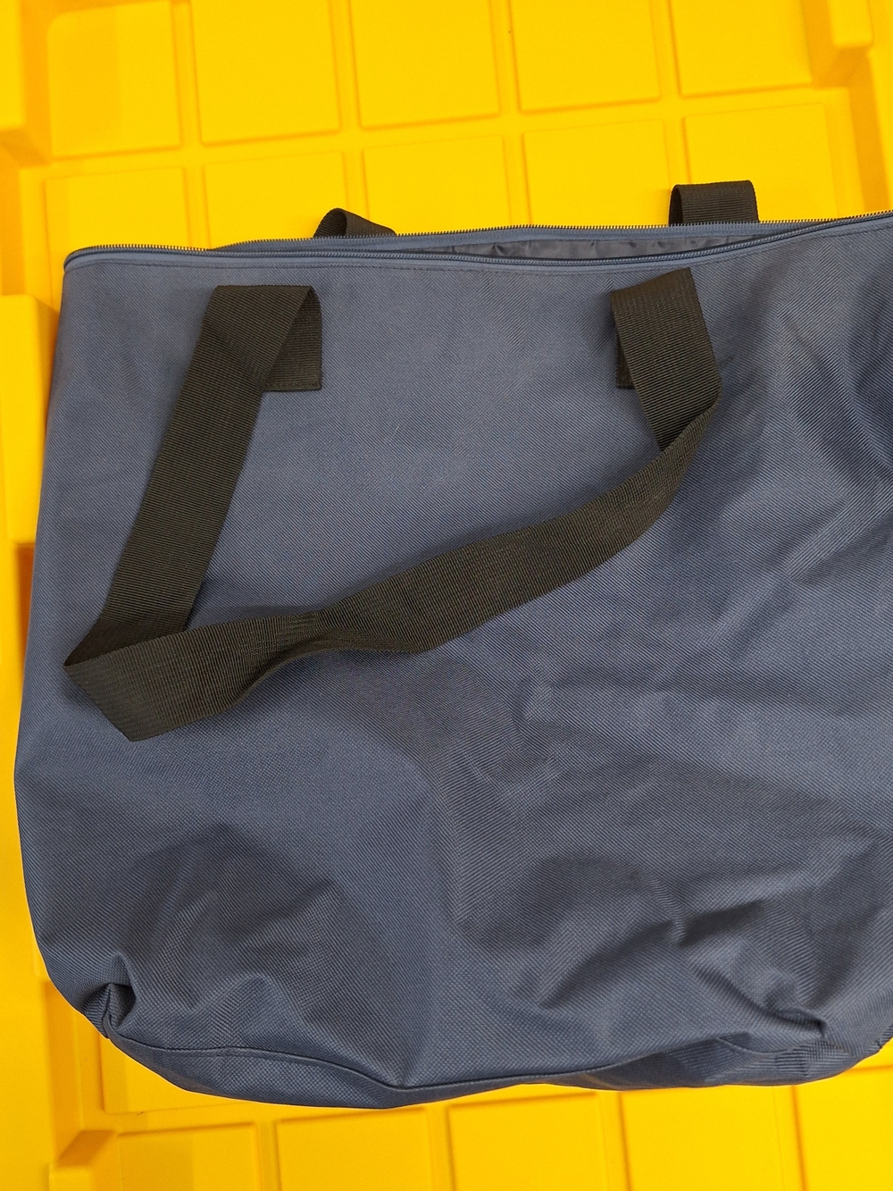 Classic Navy Tote with Black Straps